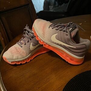 Nike Women's Athletic Shoes - Gray and Coral